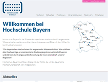 Tablet Screenshot of hochschule-bayern.de